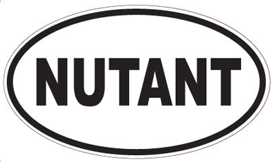 NUTANT - Oval Sticker