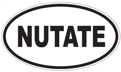 NUTATE - Oval Sticker