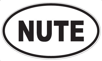NUTE - Oval Sticker