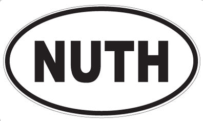 NUTH - Oval Magnet