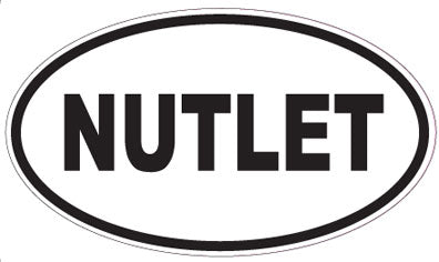 NUTLET - Oval Sticker