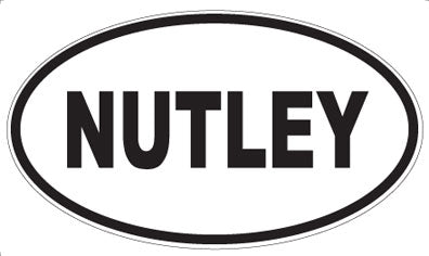 NUTLEY - Oval Sticker