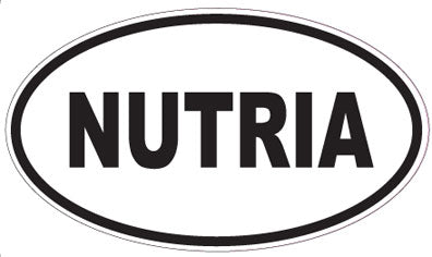 NUTRIA - Oval Sticker