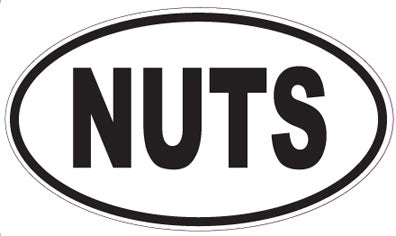 NUTS - Oval Sticker