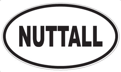NUTTALL - Oval Magnet