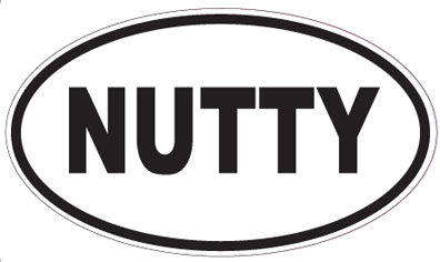 NUTTY - Oval Magnet