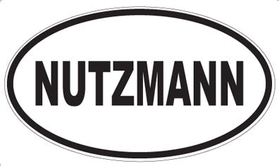 NUTZMANN - Oval Sticker