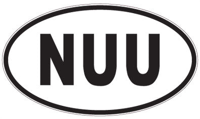 NUU - 3 Letter Initials Oval Sticker