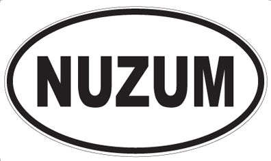 NUZUM - Oval Sticker