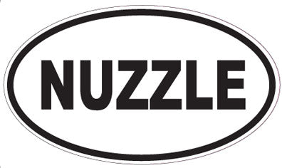 NUZZLE - Oval Sticker