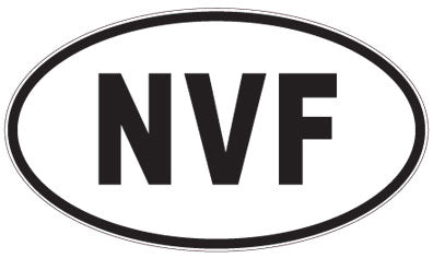 NVF - 3 Letter Initials Oval Sticker