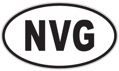 NVG - 3 Letter Initials Oval Sticker
