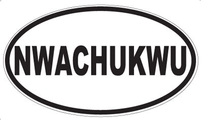 NWACHUKWU - Oval Magnet