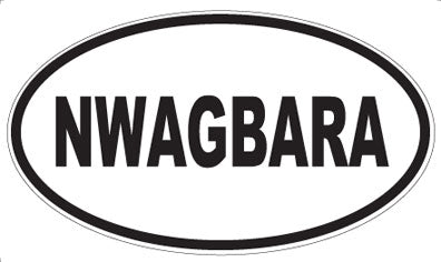 NWAGBARA - Oval Sticker