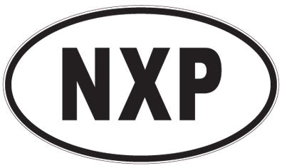 NXP - 3 Letter Initials Oval Sticker