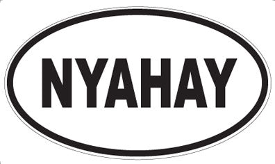 NYAHAY - Oval Magnet