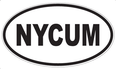 NYCUM - Oval Magnet