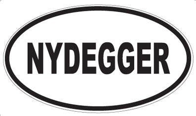 NYDEGGER - Oval Sticker