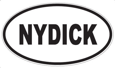 NYDICK - Oval Magnet