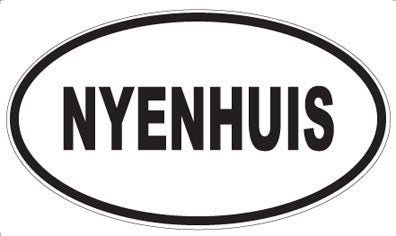 NYENHUIS - Oval Magnet