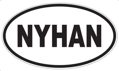 NYHAN - Oval Sticker