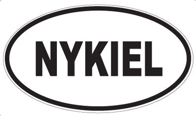 NYKIEL - Oval Sticker