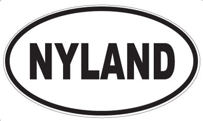 NYLAND - Oval Sticker