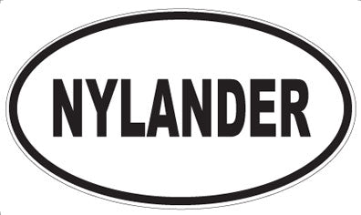 NYLANDER - Oval Magnet