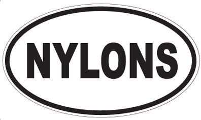 NYLONS - Oval Sticker