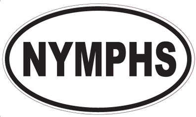 NYMPHS - Oval Sticker