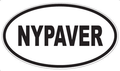 NYPAVER - Oval Sticker