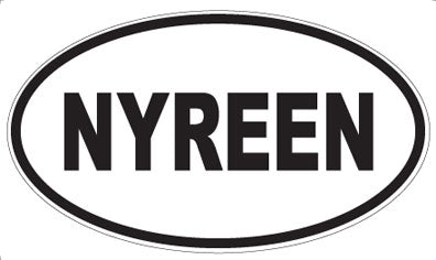 NYREEN - Oval Sticker