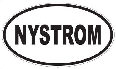 NYSTROM - Oval Sticker