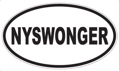 NYSWONGER - Oval Sticker