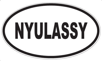 NYULASSY - Oval Sticker