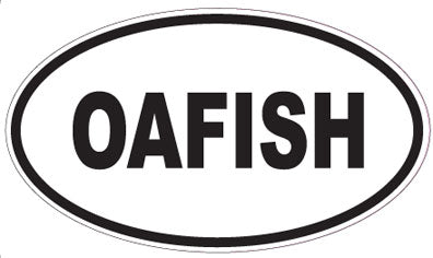 OAFISH - Oval Sticker