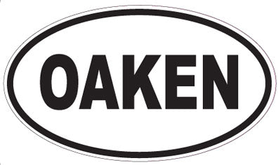 OAKEN - Oval Magnet