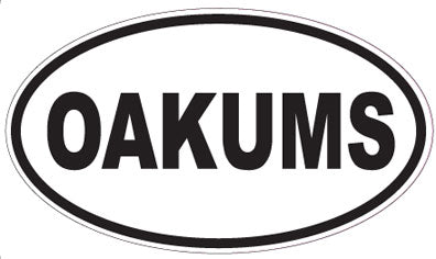 OAKUMS - Oval Sticker