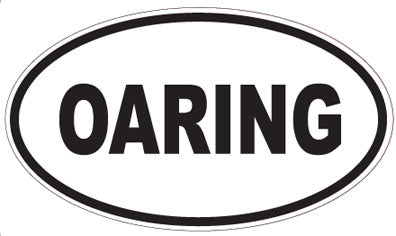 OARING - Oval Sticker