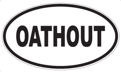 OATHOUT - Oval Sticker