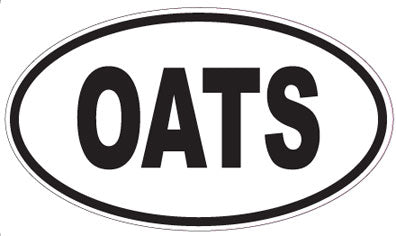 OATS - Oval Sticker