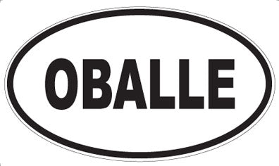 OBALLE - Oval Sticker