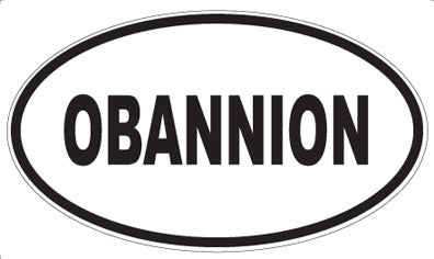 OBANNION - Oval Magnet
