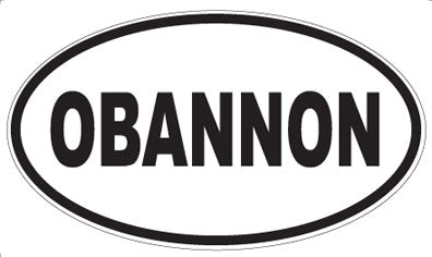 OBANNON - Oval Magnet