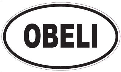 OBELI - Oval Sticker