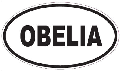 OBELIA - Oval Sticker