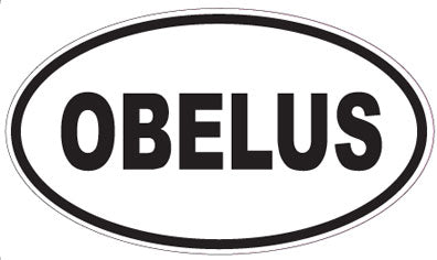 OBELUS - Oval Sticker