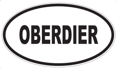 OBERDIER - Oval Sticker