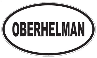 OBERHELMAN - Oval Sticker