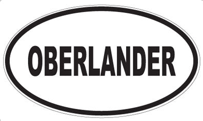 OBERLANDER - Oval Sticker